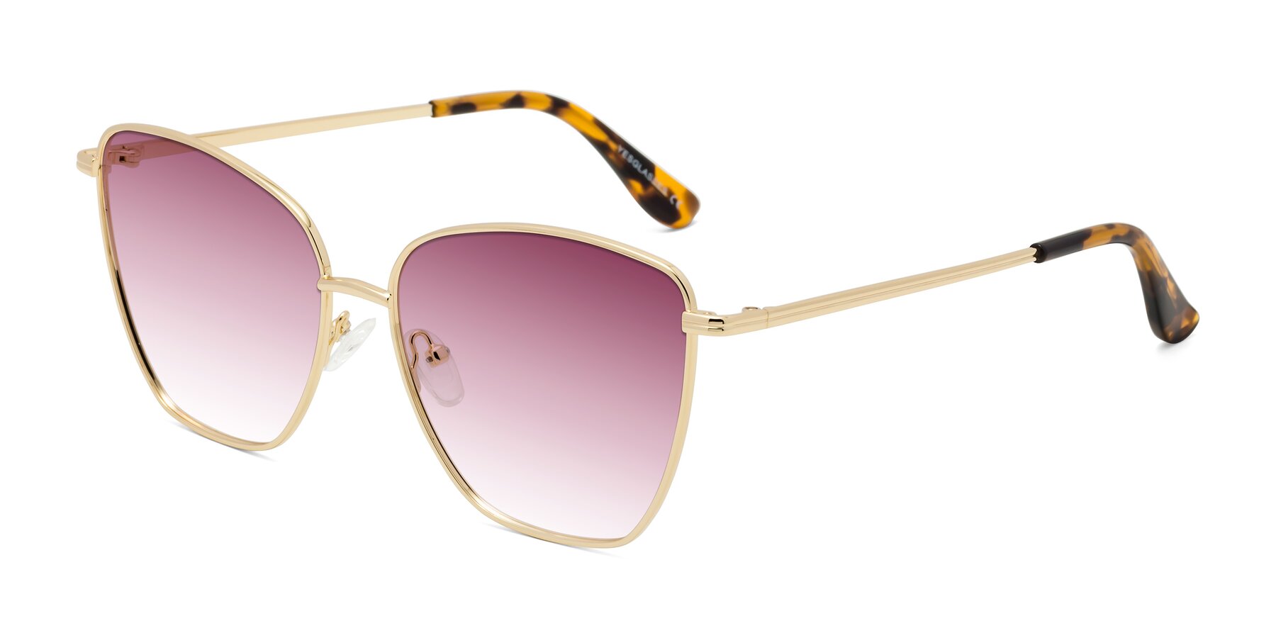 Angle of Oysters in Gold with Wine Gradient Lenses