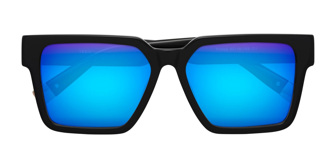 Prince - Black Flash Mirrored Sunglasses