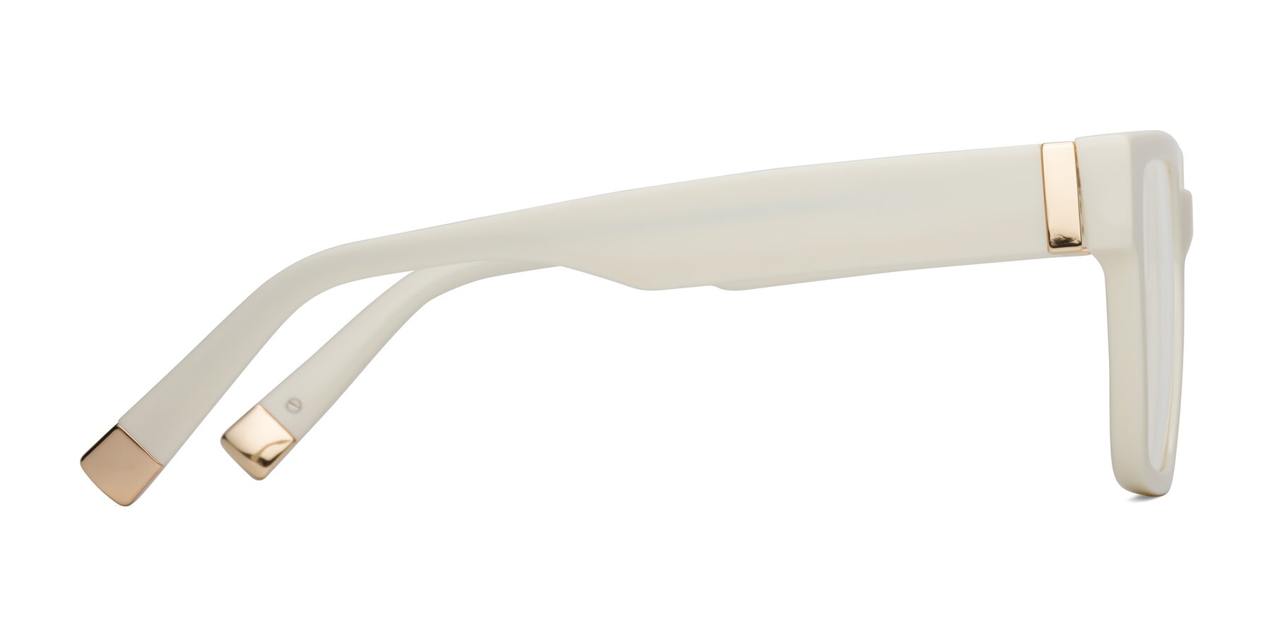 Side of Prince in Ivory with Clear Reading Eyeglass Lenses