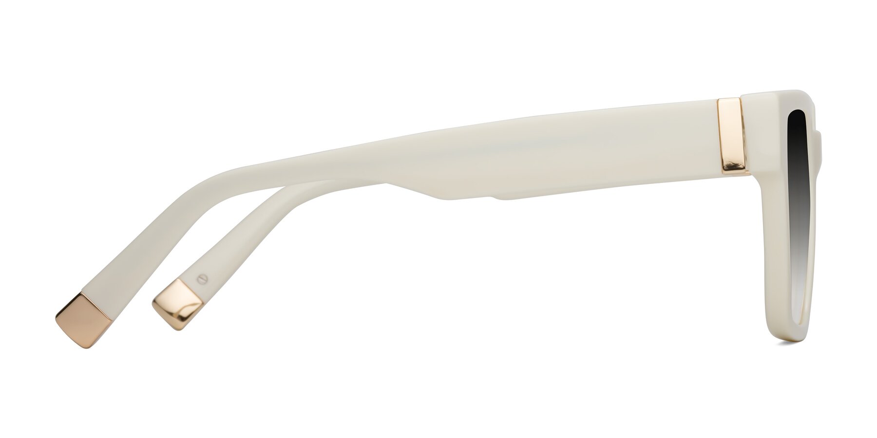 Side of Prince in Ivory with Gray Gradient Lenses