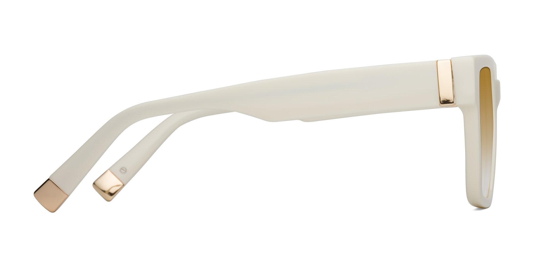 Side of Prince in Ivory with Champagne Gradient Lenses