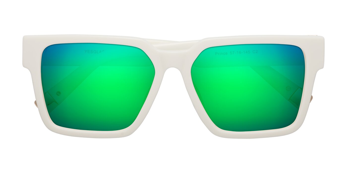 Prince - Ivory Flash Mirrored Sunglasses