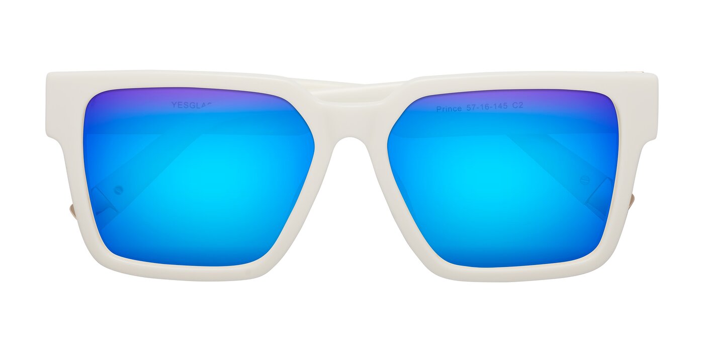 Prince - Ivory Flash Mirrored Sunglasses