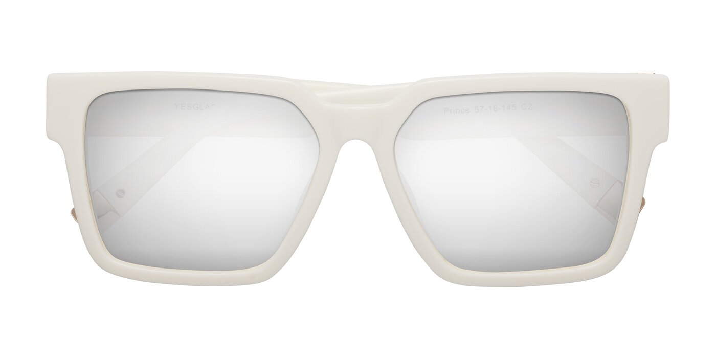 Prince - Ivory Flash Mirrored Sunglasses