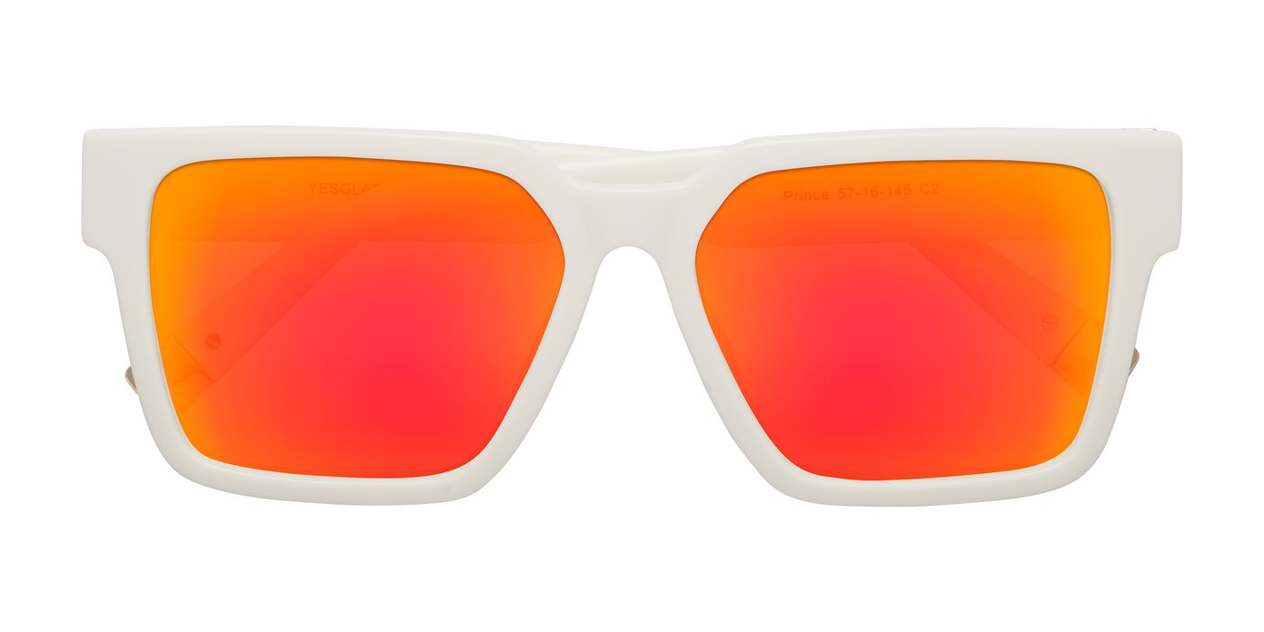 Prince - Ivory Flash Mirrored Sunglasses