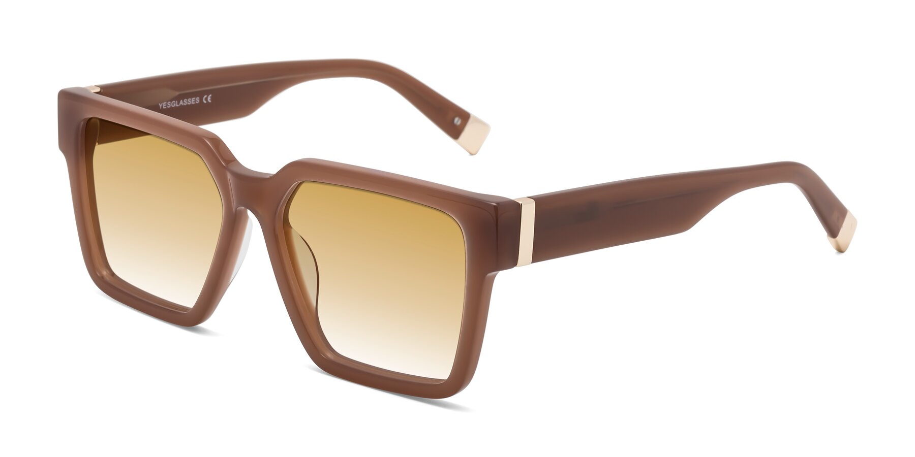 Angle of Prince in Caramel with Champagne Gradient Lenses