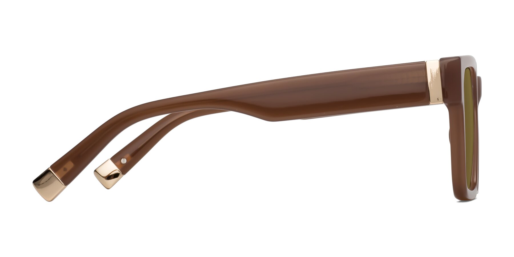 Side of Prince in Caramel with Brown Polarized Lenses