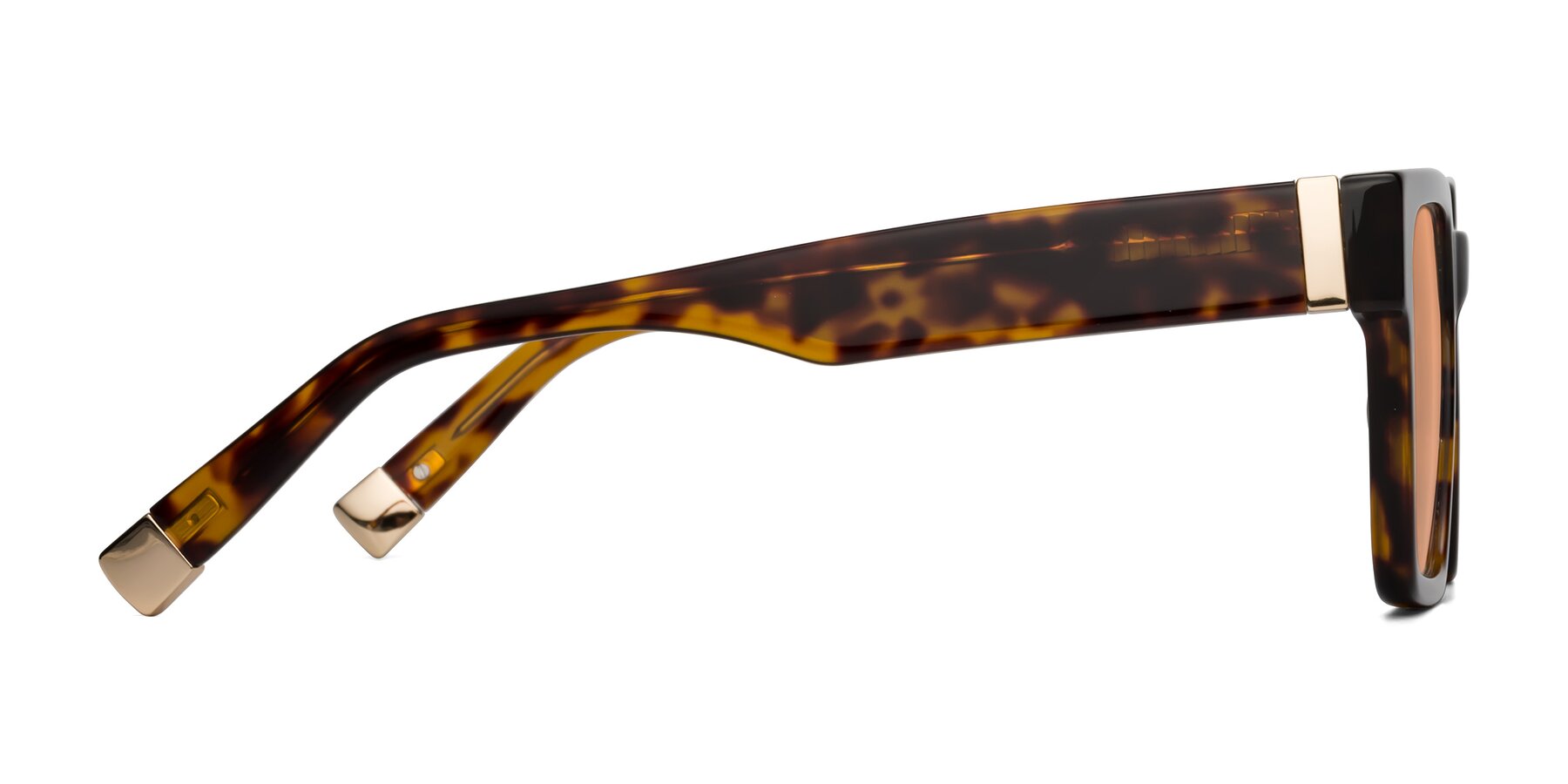 Side of Prince in Tortoise with Light Orange Tinted Lenses