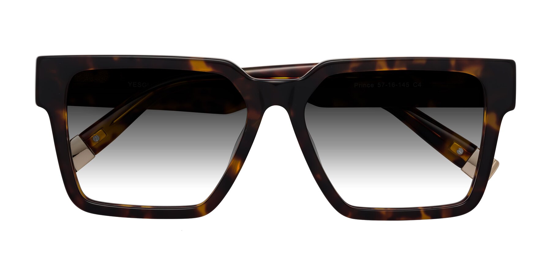 Folded Front of Prince in Tortoise with Gray Gradient Lenses