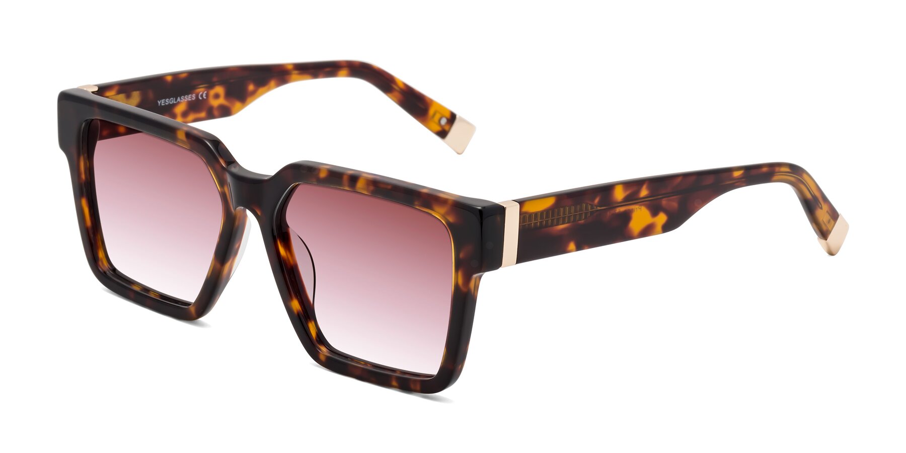 Angle of Prince in Tortoise with Garnet Gradient Lenses