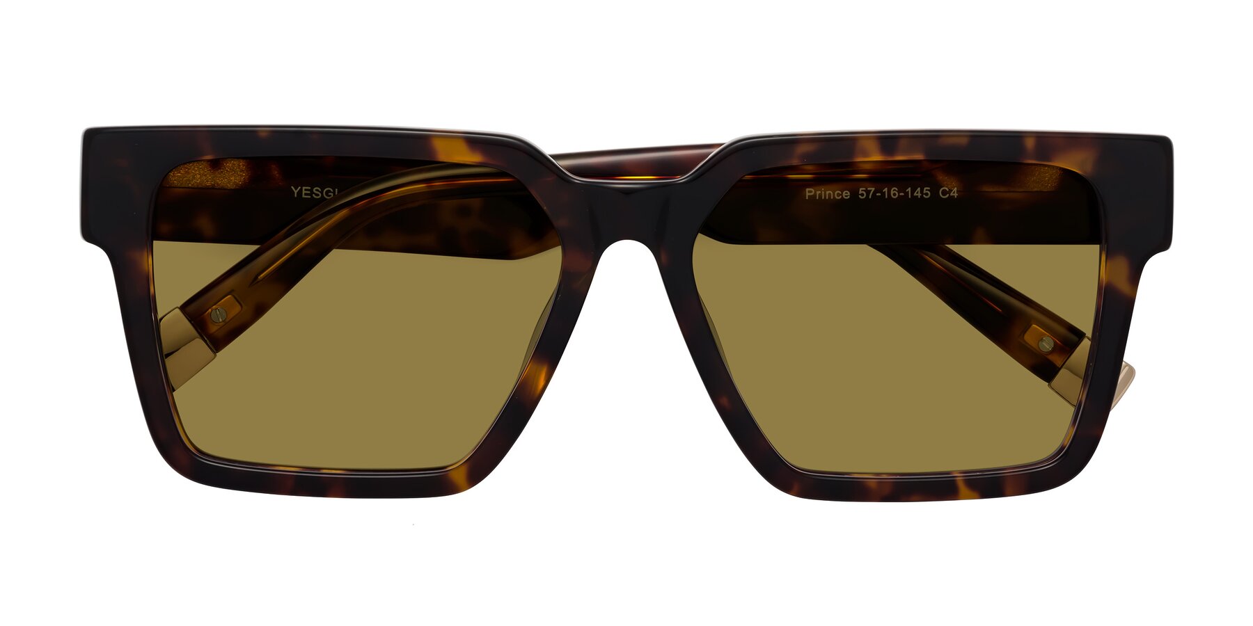 Folded Front of Prince in Tortoise with Brown Polarized Lenses