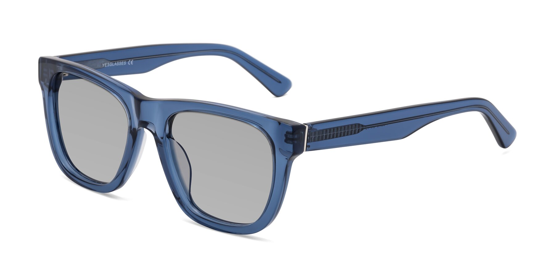 Angle of Pearls in Blue with Light Gray Tinted Lenses