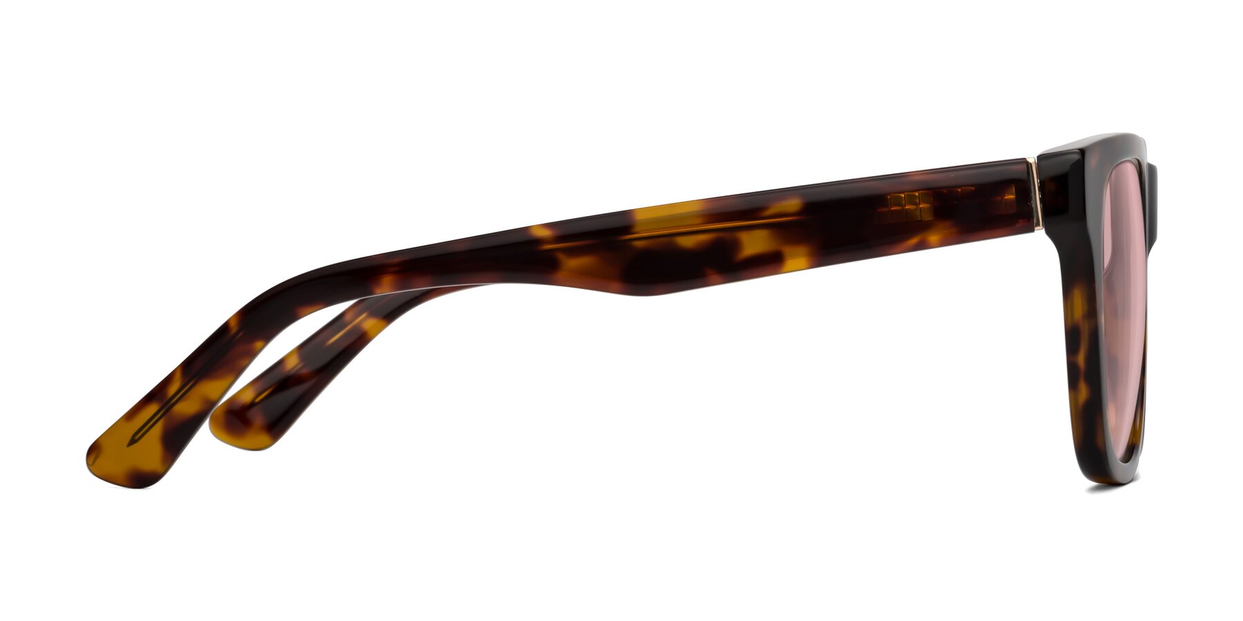 Side of Pearls in Tortoise with Light Garnet Tinted Lenses