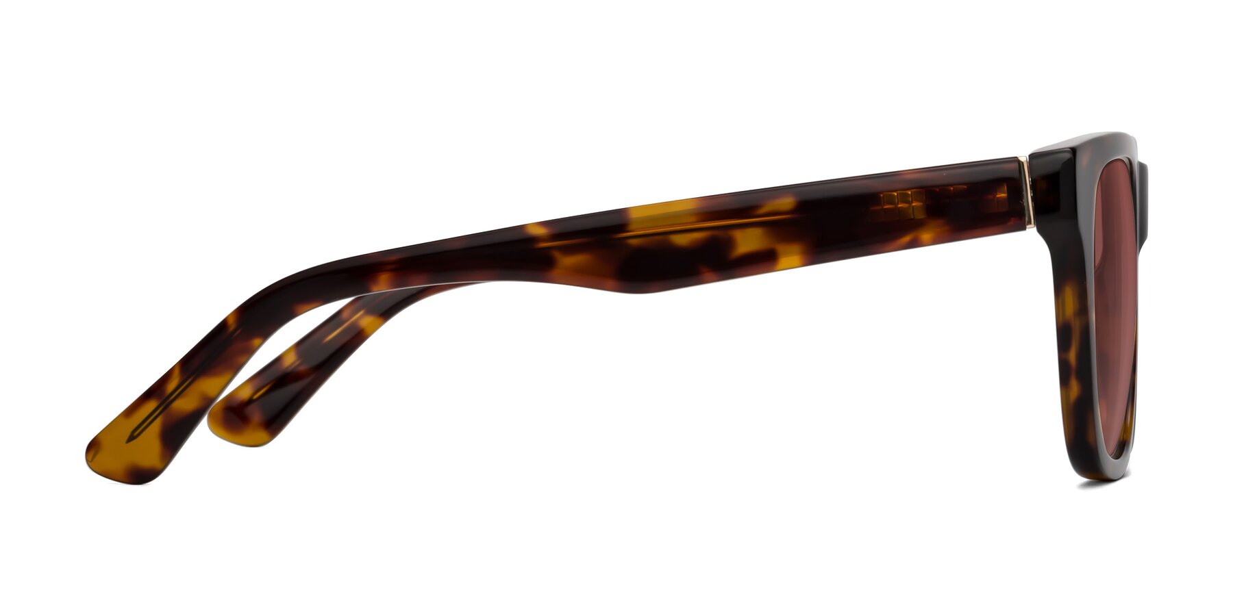 Side of Pearls in Tortoise with Garnet Tinted Lenses