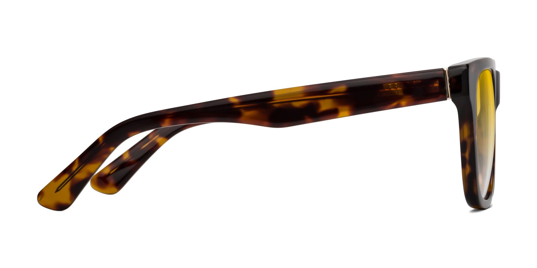 Side of Pearls in Tortoise with Yellow Gradient Lenses