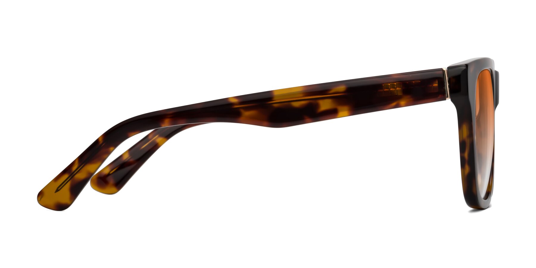 Side of Pearls in Tortoise with Orange Gradient Lenses