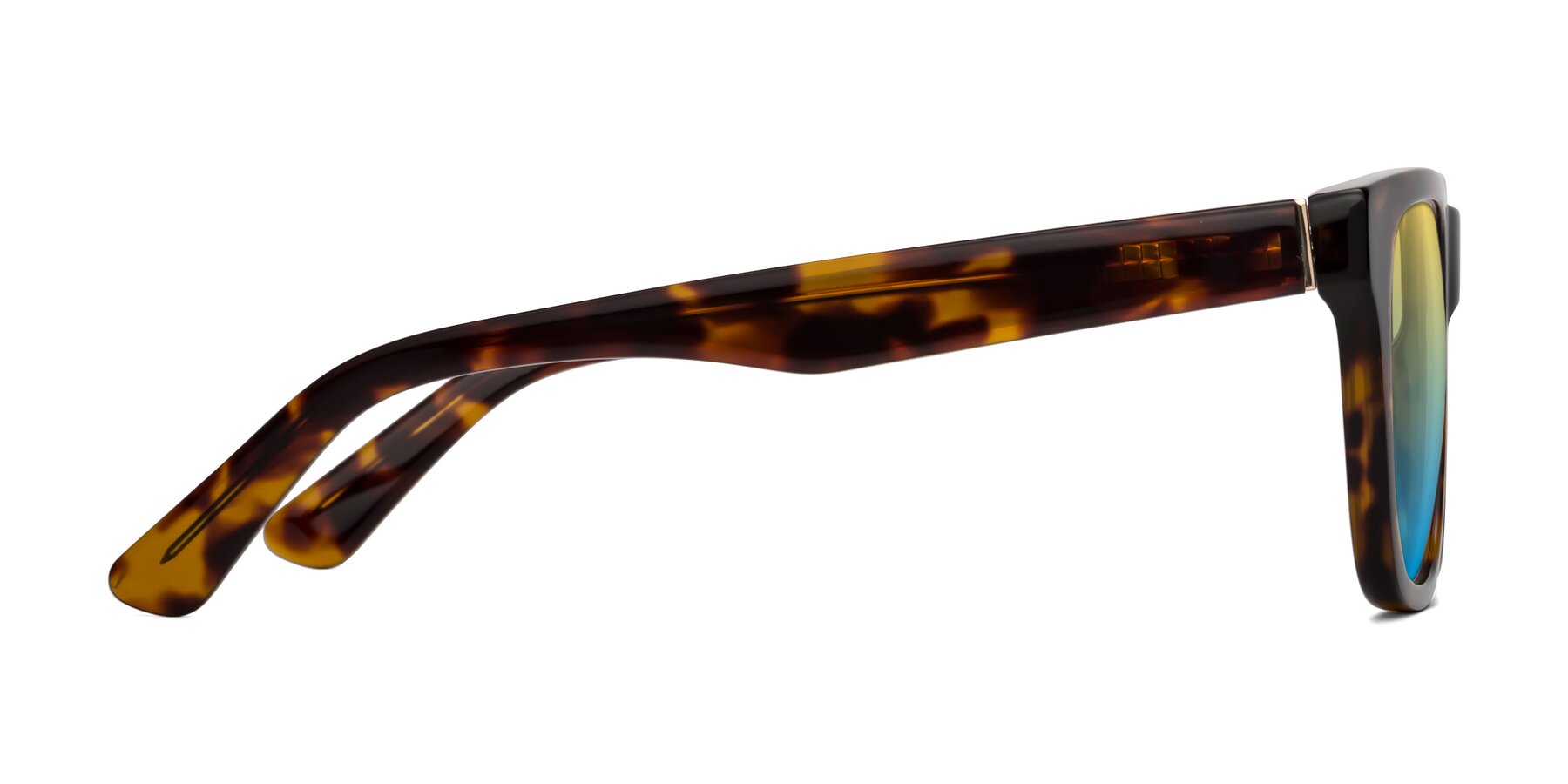 Side of Pearls in Tortoise with Yellow / Blue Gradient Lenses