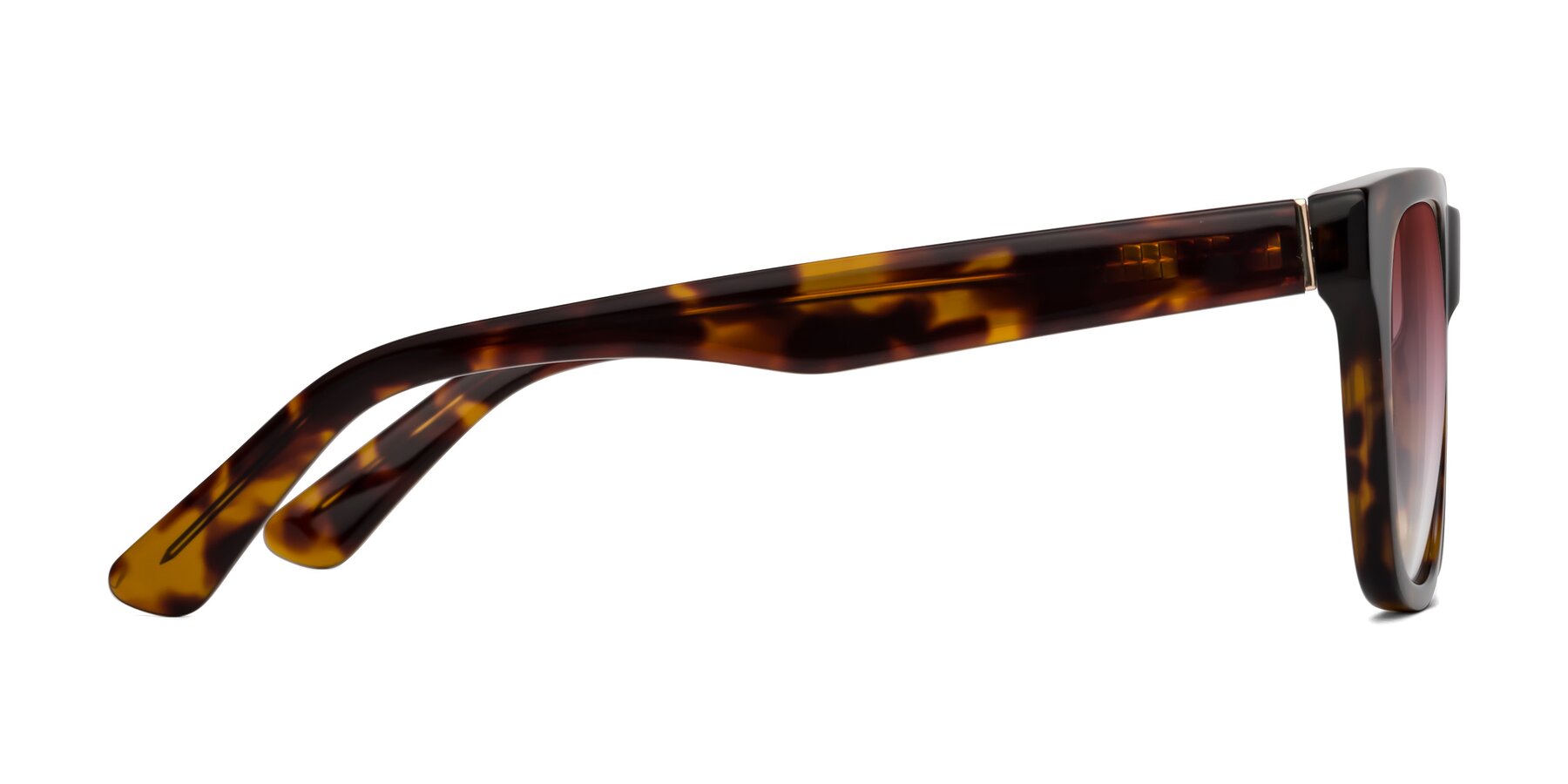 Side of Pearls in Tortoise with Garnet Gradient Lenses