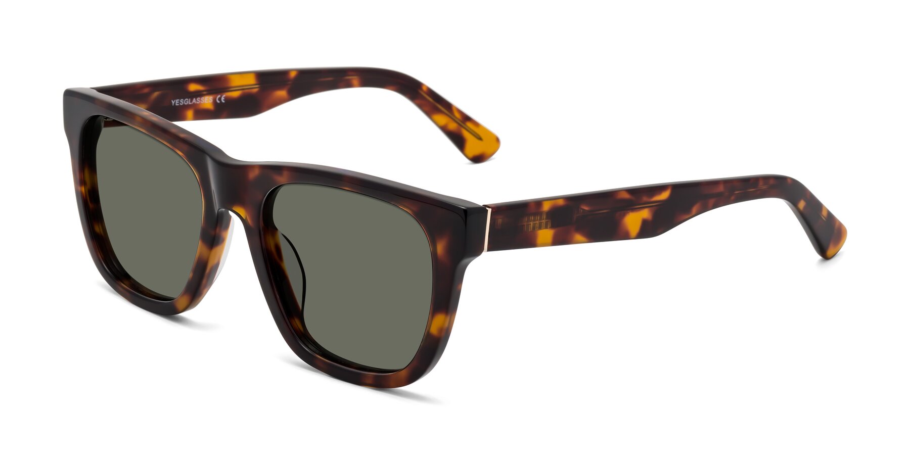 Angle of Pearls in Tortoise with Gray Polarized Lenses