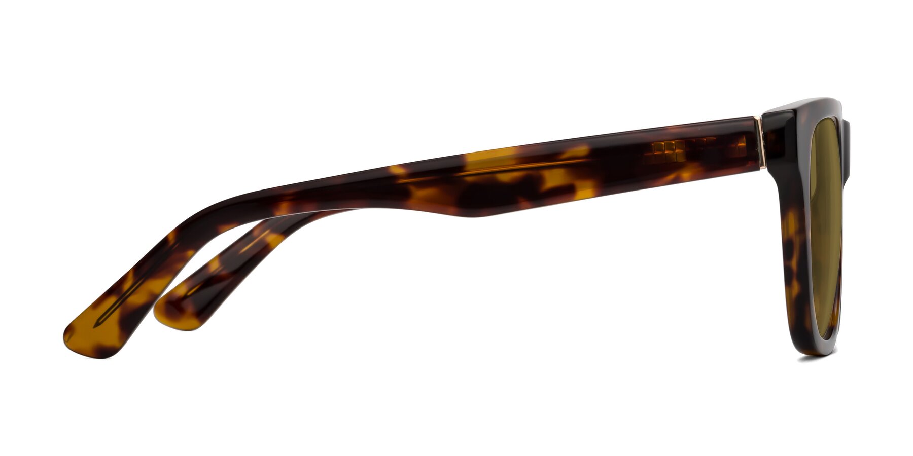 Side of Pearls in Tortoise with Brown Polarized Lenses