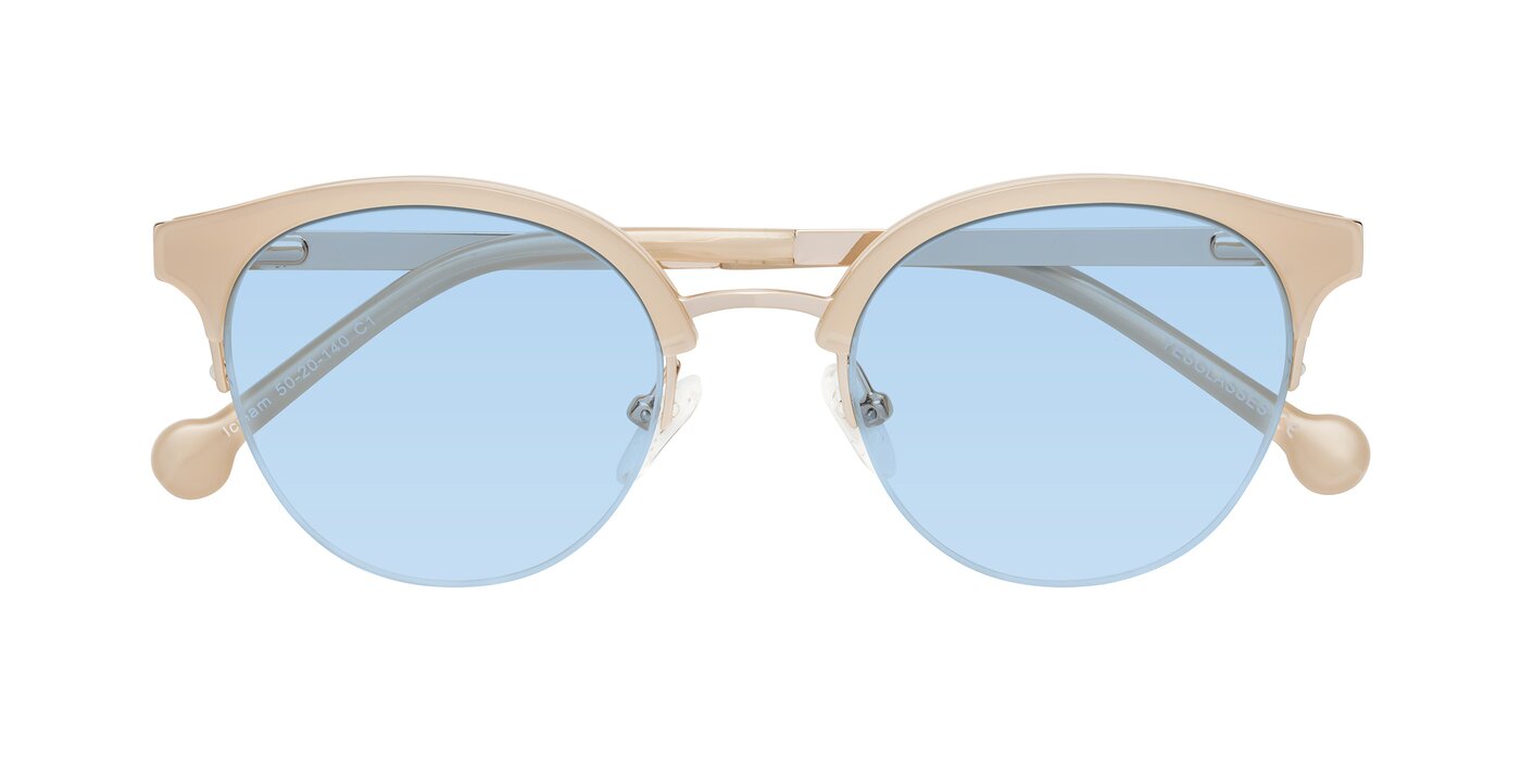 Icream - Beige / Gold Tinted Sunglasses