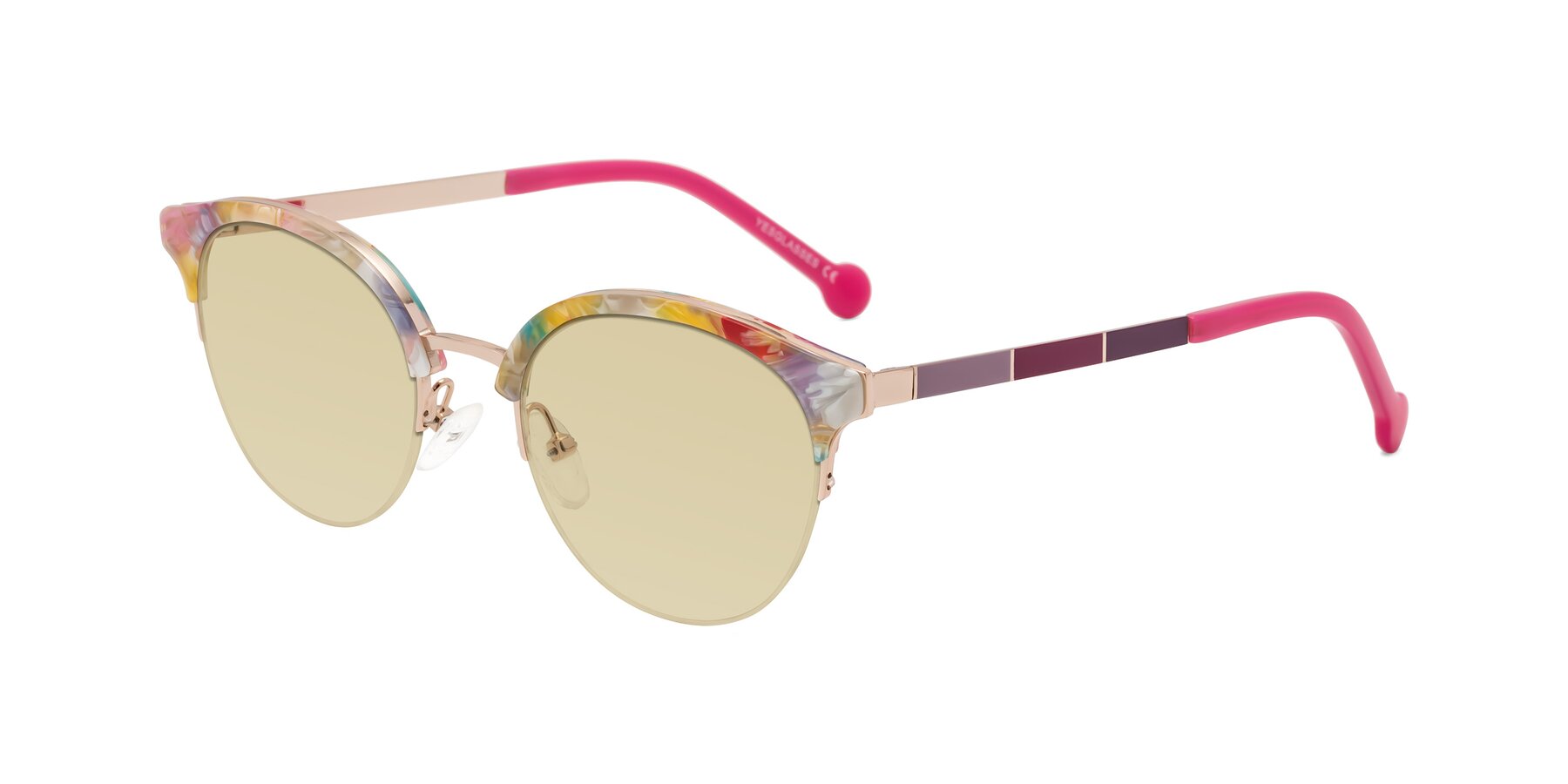 Angle of Icream in Fruit-Rose Gold with Light Champagne Tinted Lenses