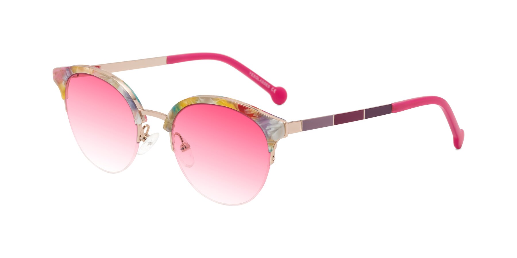 Angle of Icream in Fruit-Rose Gold with Pink Gradient Lenses