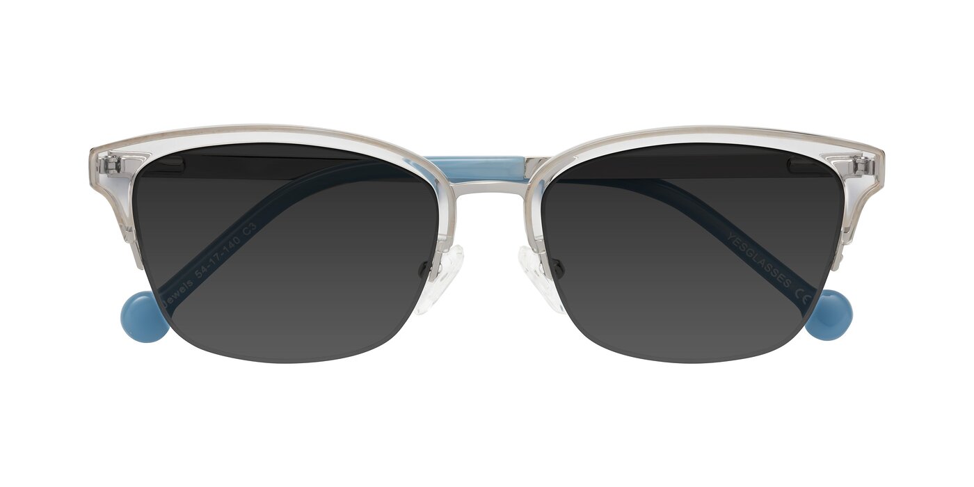 Jewels - Clear / Silver Tinted Sunglasses