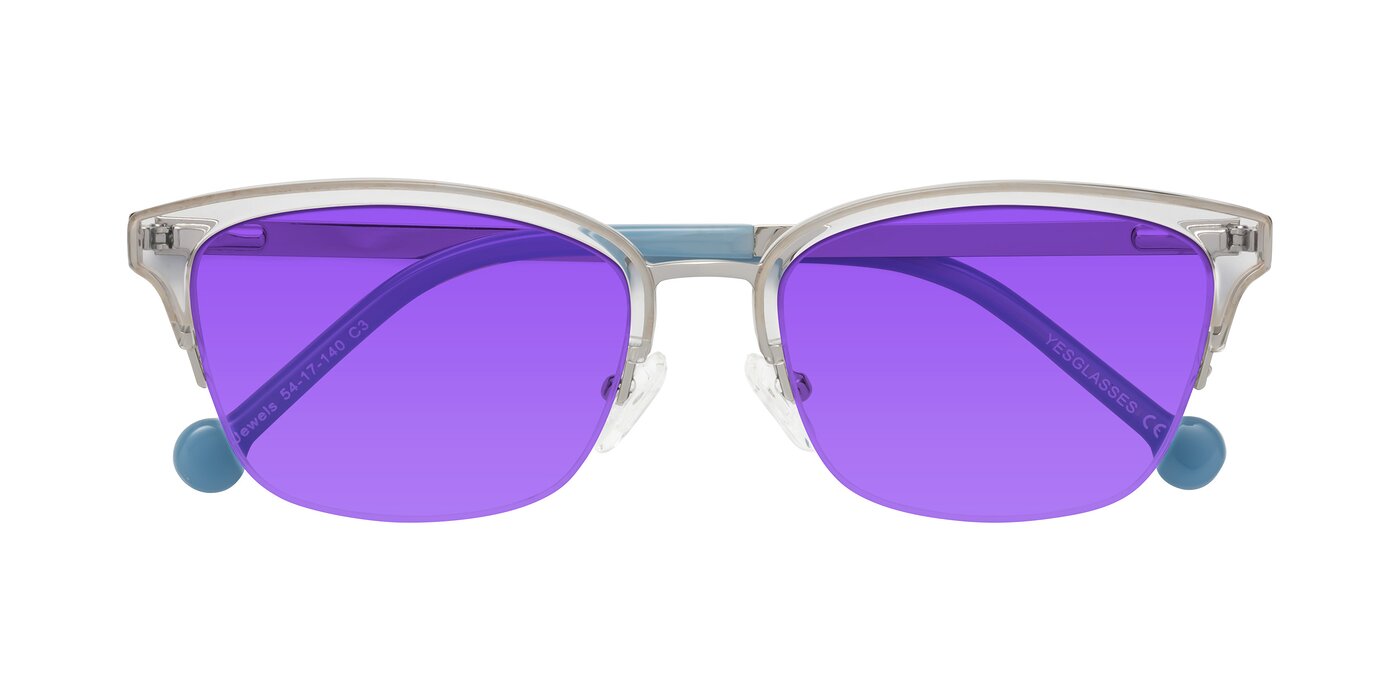 Jewels - Clear / Silver Tinted Sunglasses