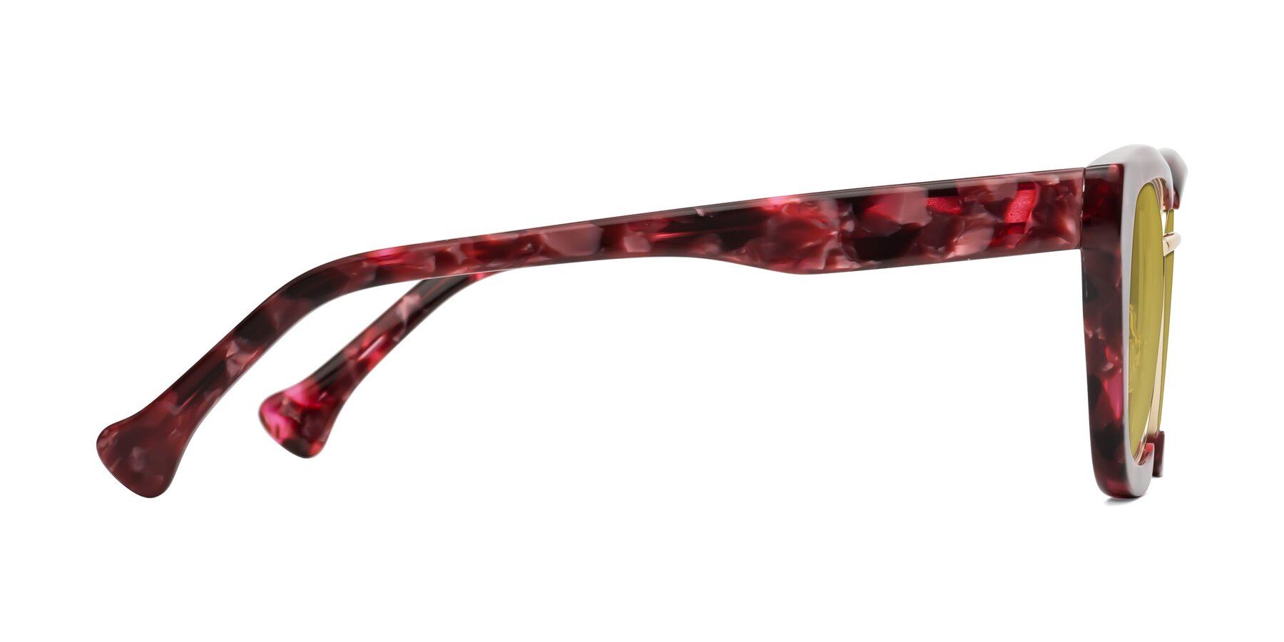 Side of Yews in Wineberry Tortoise-Gold with Champagne Tinted Lenses