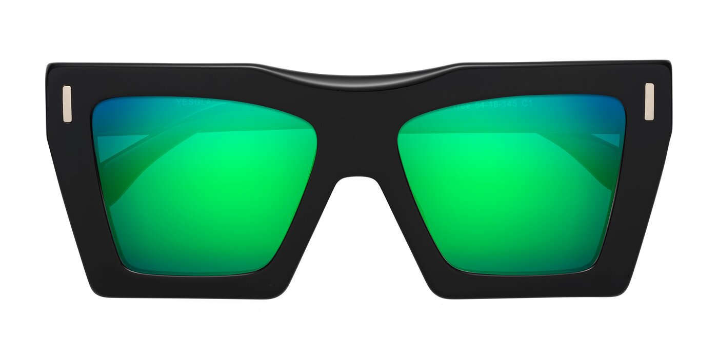 Tree - Black Flash Mirrored Sunglasses