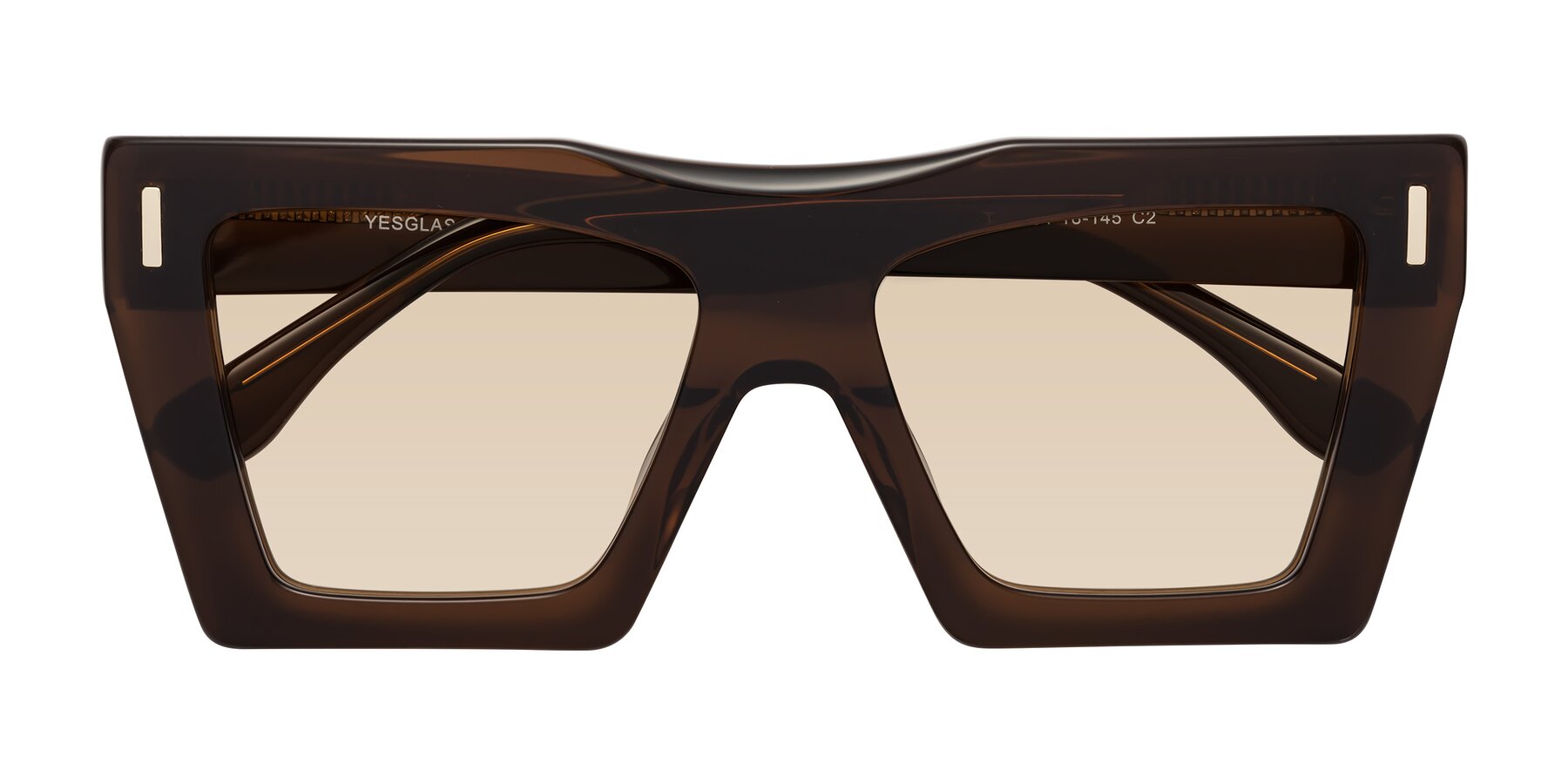 Folded Front of Tree in Brown with Light Brown Tinted Lenses