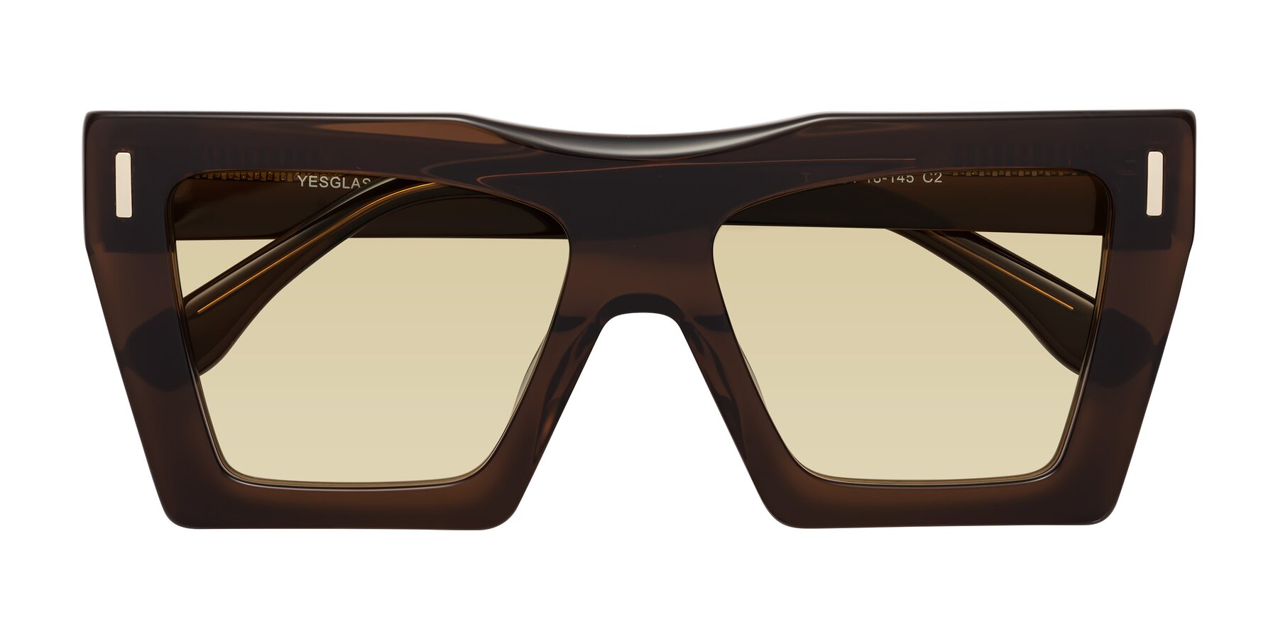 Folded Front of Tree in Brown with Light Champagne Tinted Lenses