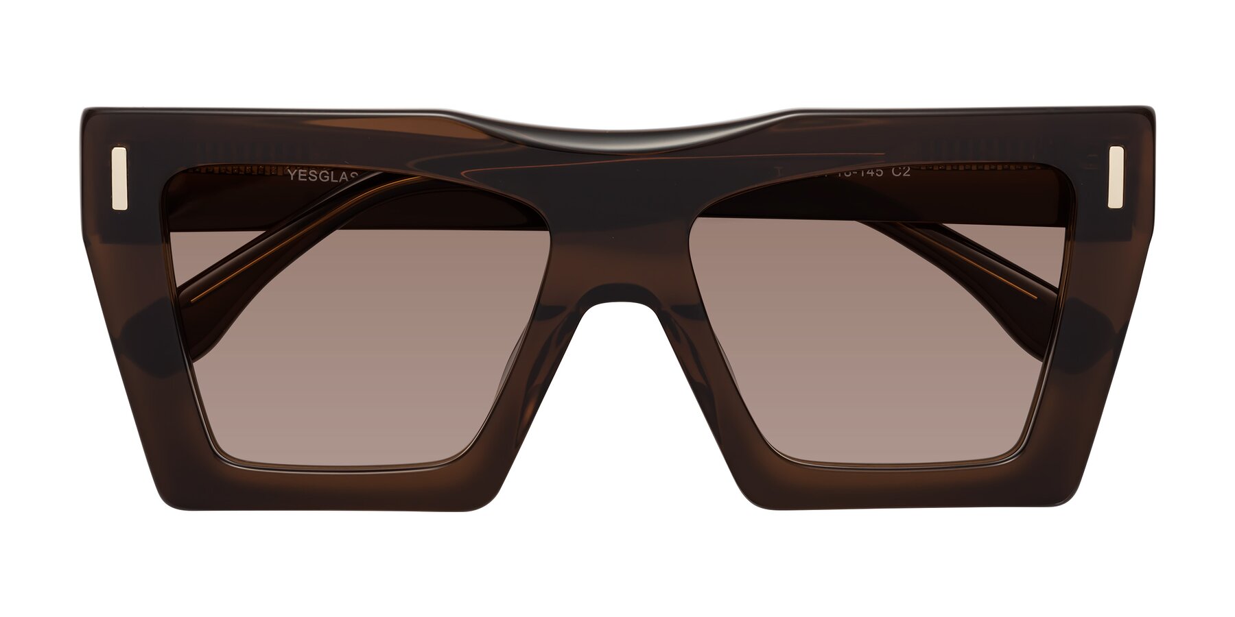 Folded Front of Tree in Brown with Medium Brown Tinted Lenses