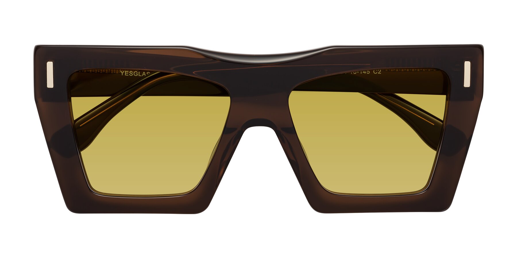 Folded Front of Tree in Brown with Champagne Tinted Lenses