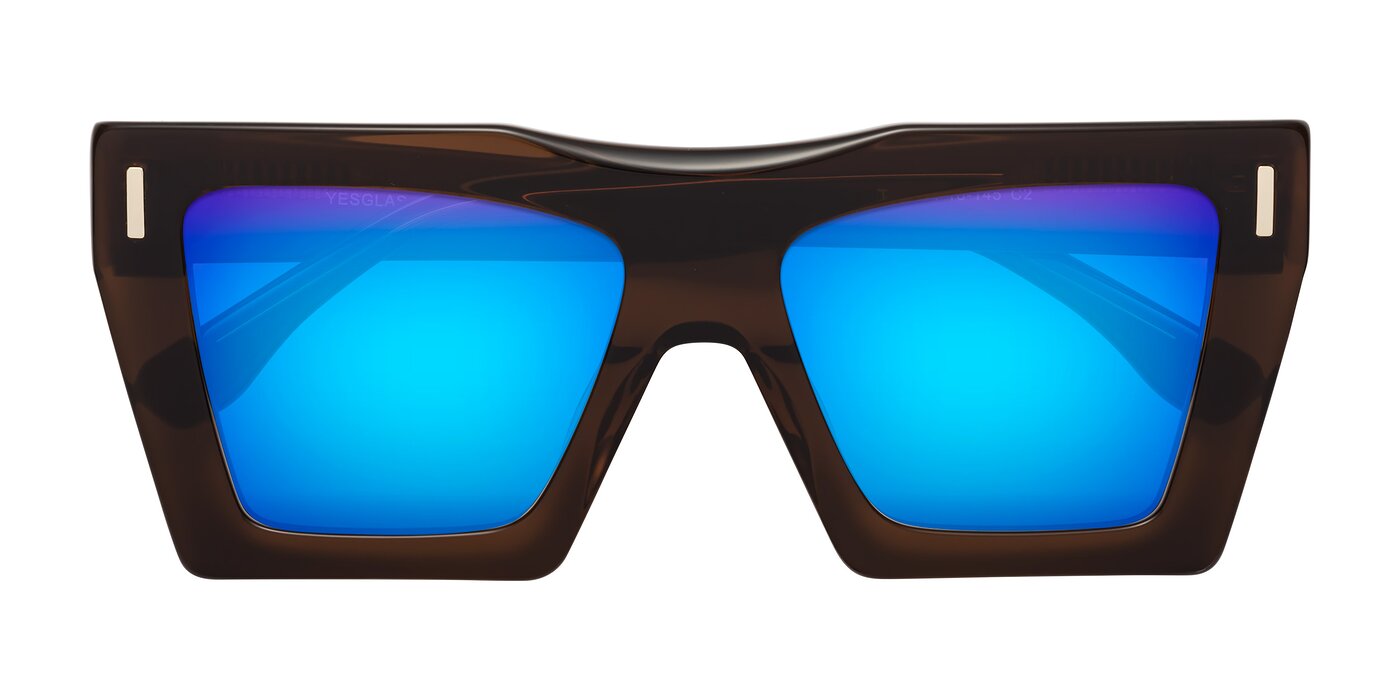 Tree - Brown Flash Mirrored Sunglasses