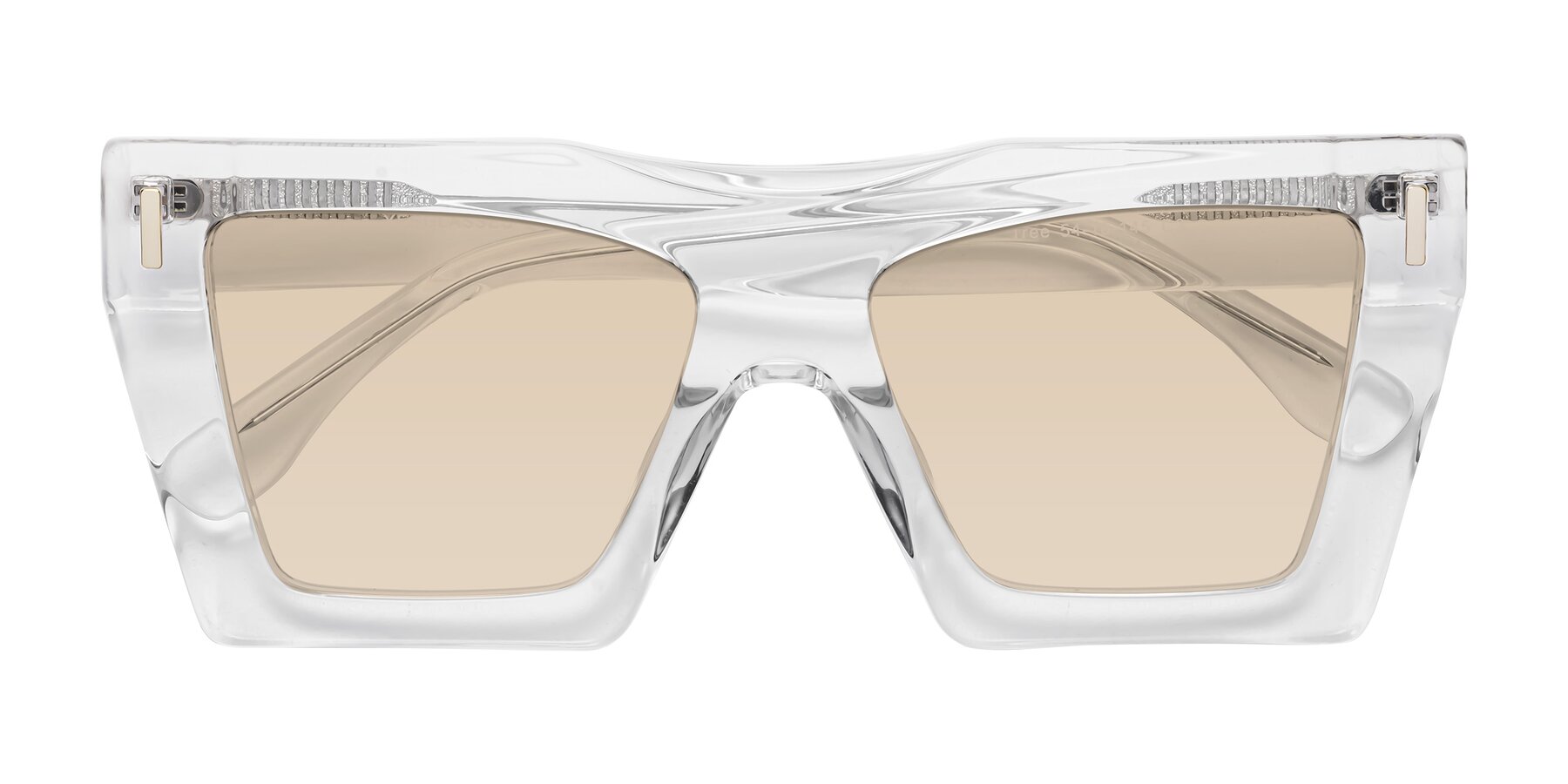 Folded Front of Tree in Clear with Light Brown Tinted Lenses