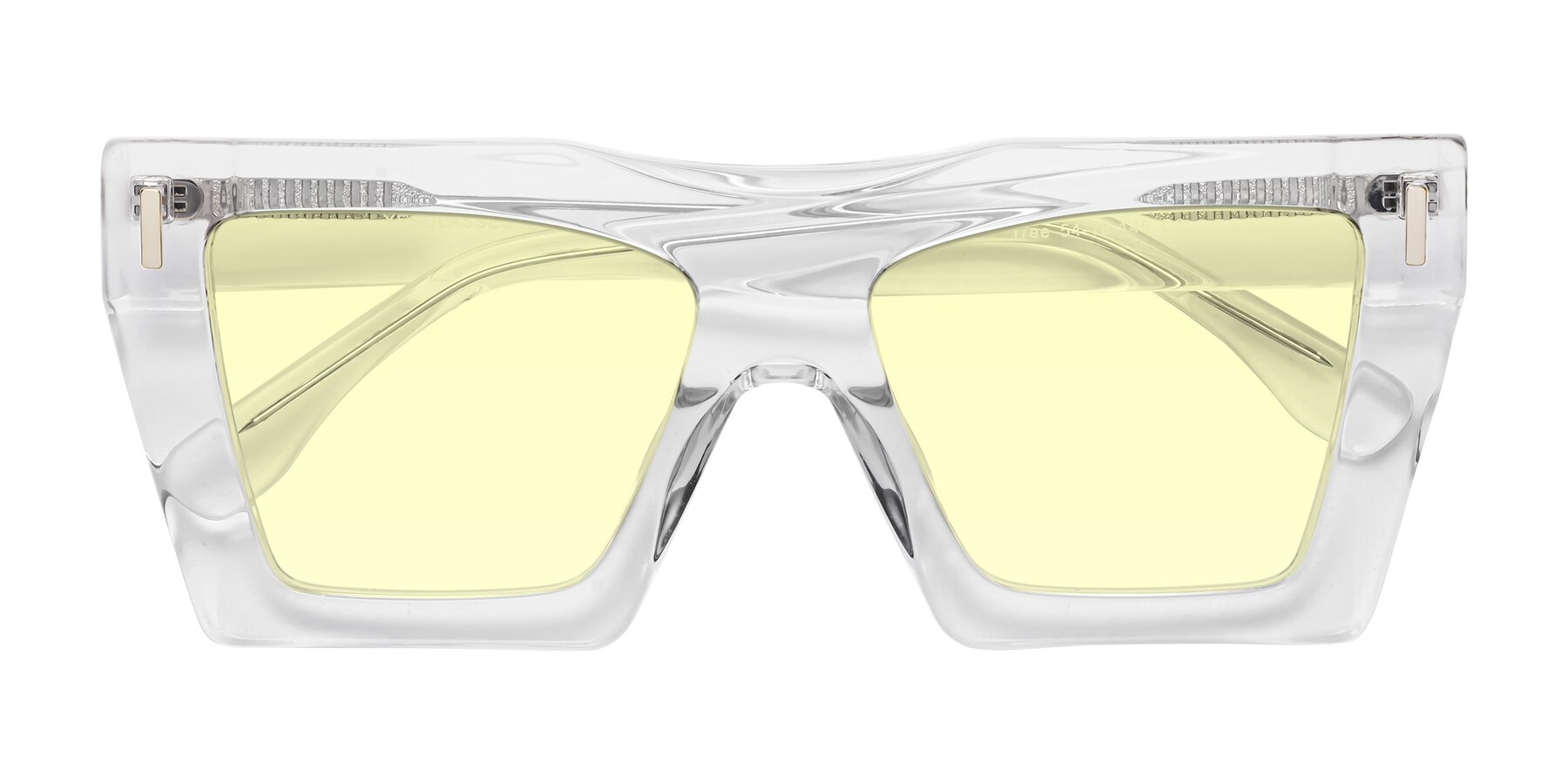 Folded Front of Tree in Clear with Light Yellow Tinted Lenses