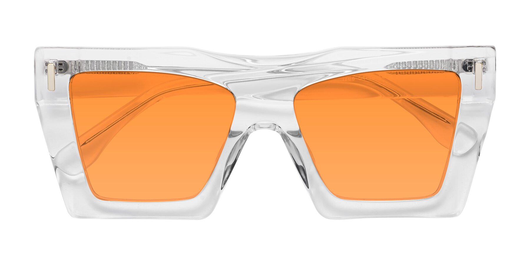 Folded Front of Tree in Clear with Orange Tinted Lenses