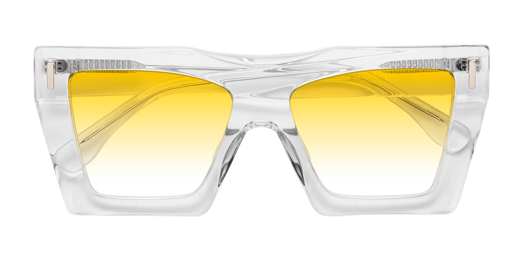 Folded Front of Tree in Clear with Yellow Gradient Lenses