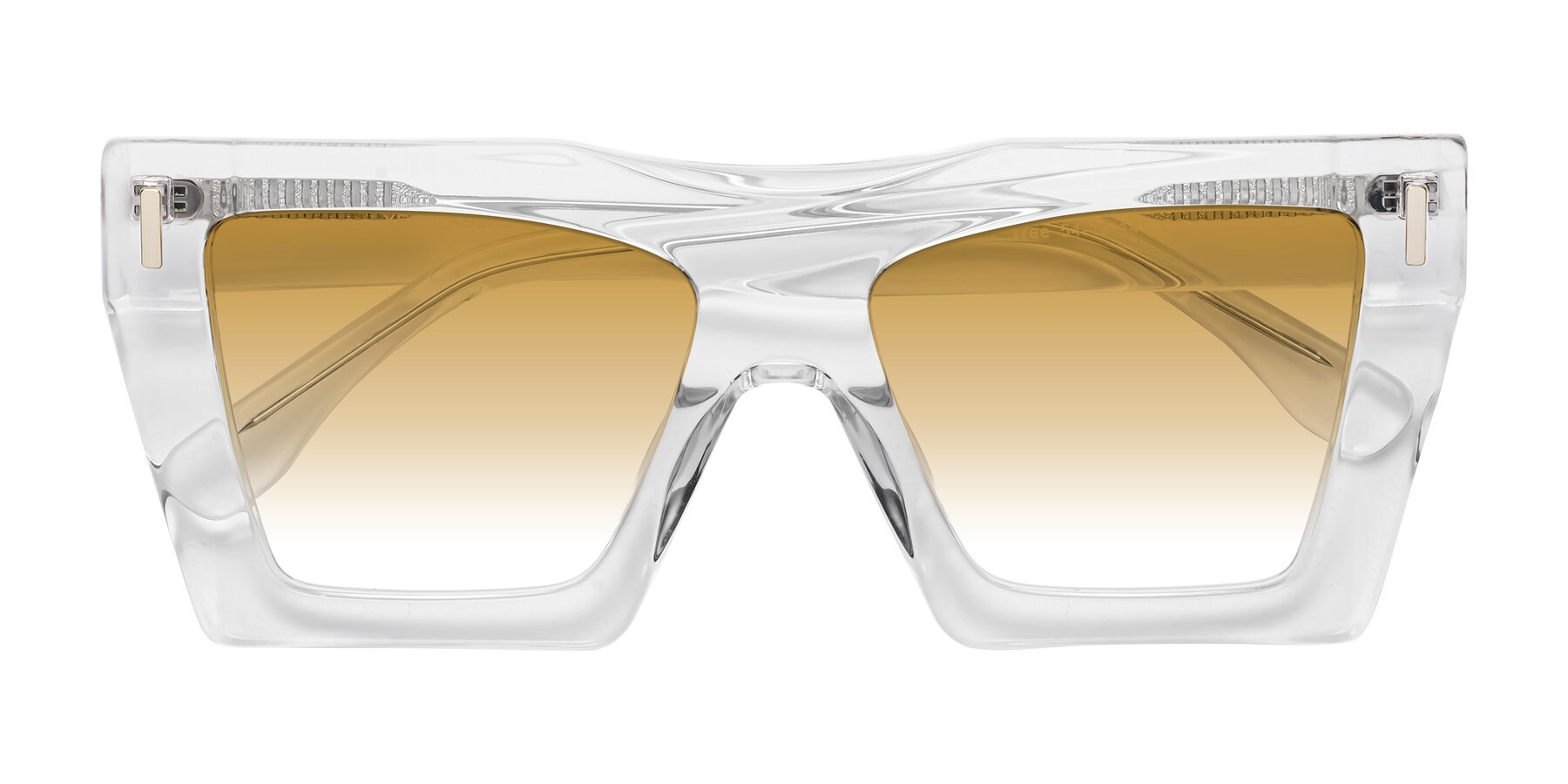 Folded Front of Tree in Clear with Champagne Gradient Lenses