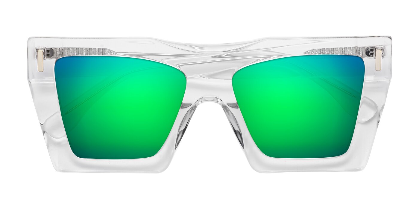 Tree - Clear Flash Mirrored Sunglasses