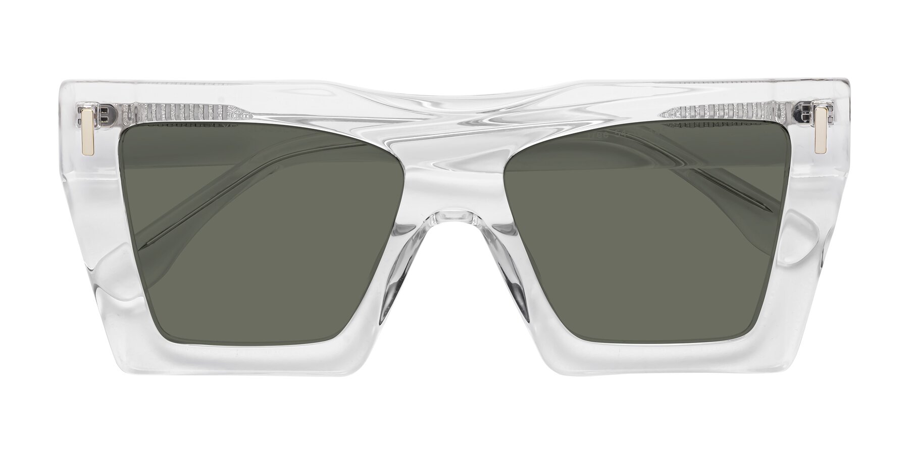 Folded Front of Tree in Clear with Gray Polarized Lenses