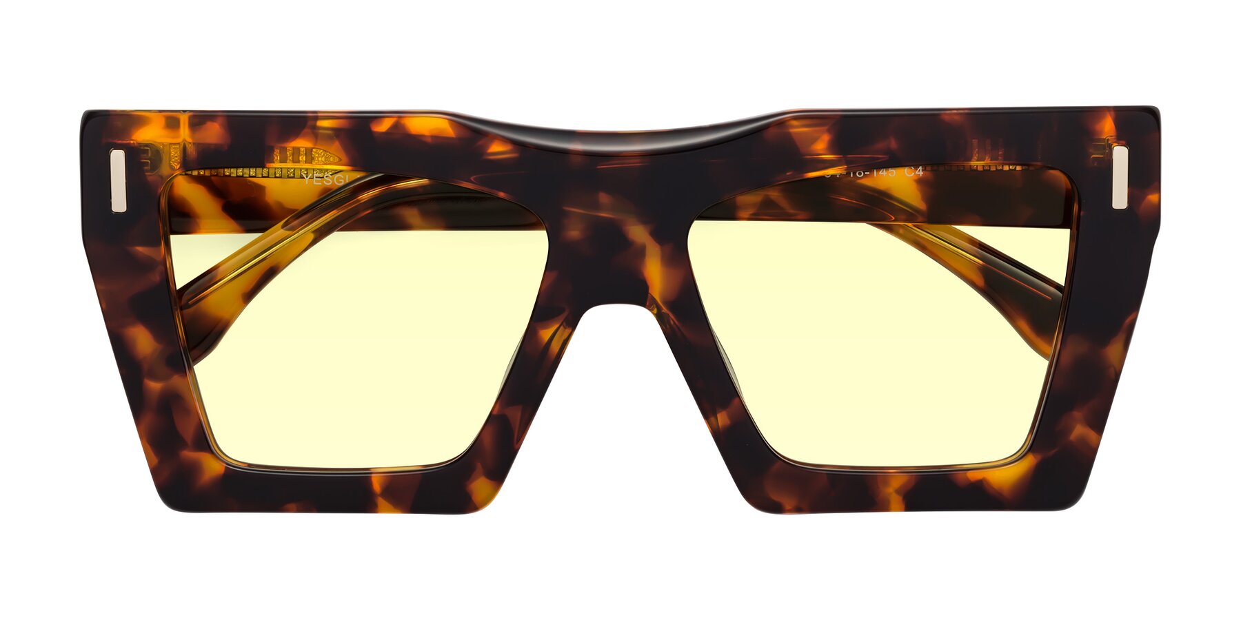 Folded Front of Tree in Tortoise with Light Yellow Tinted Lenses