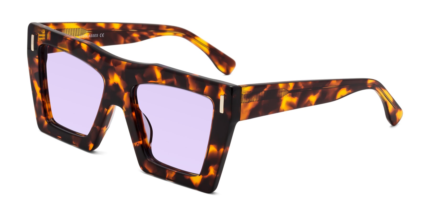 Angle of Tree in Tortoise with Light Purple Tinted Lenses