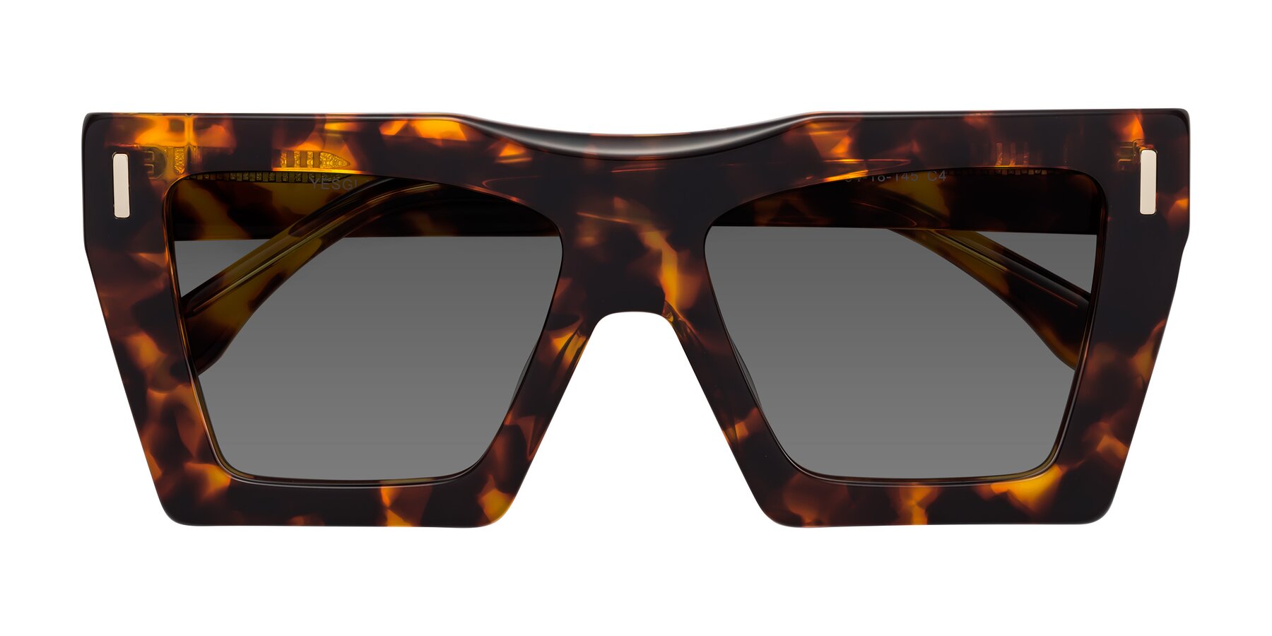 Folded Front of Tree in Tortoise with Medium Gray Tinted Lenses