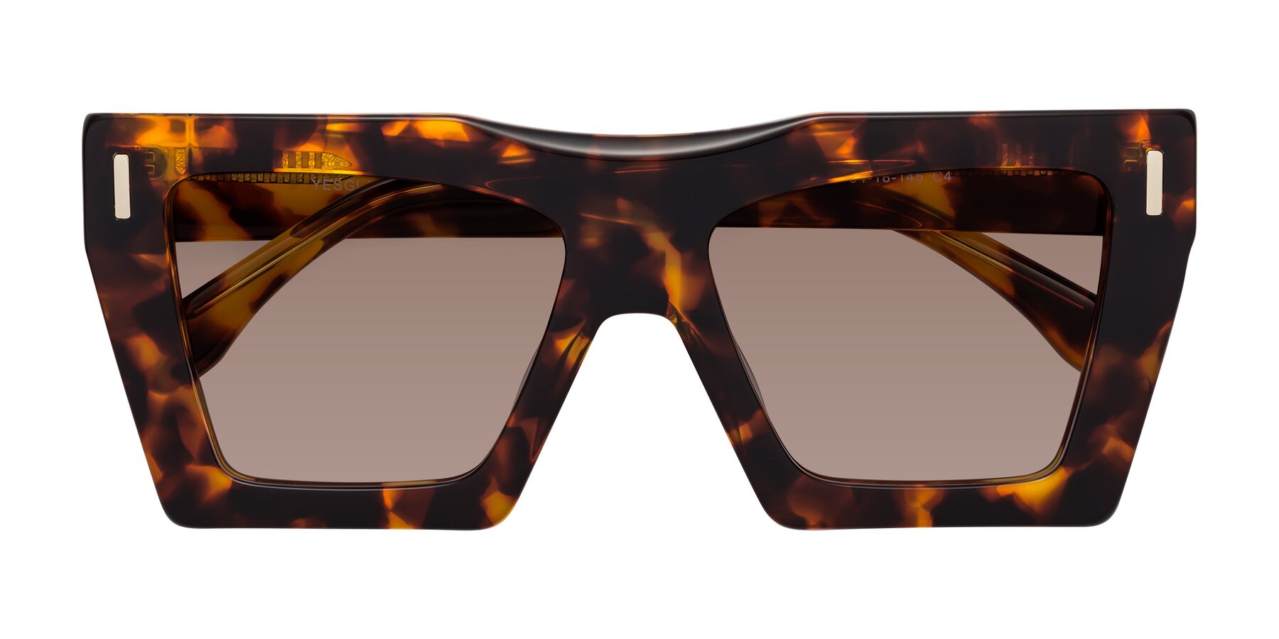 Folded Front of Tree in Tortoise with Medium Brown Tinted Lenses