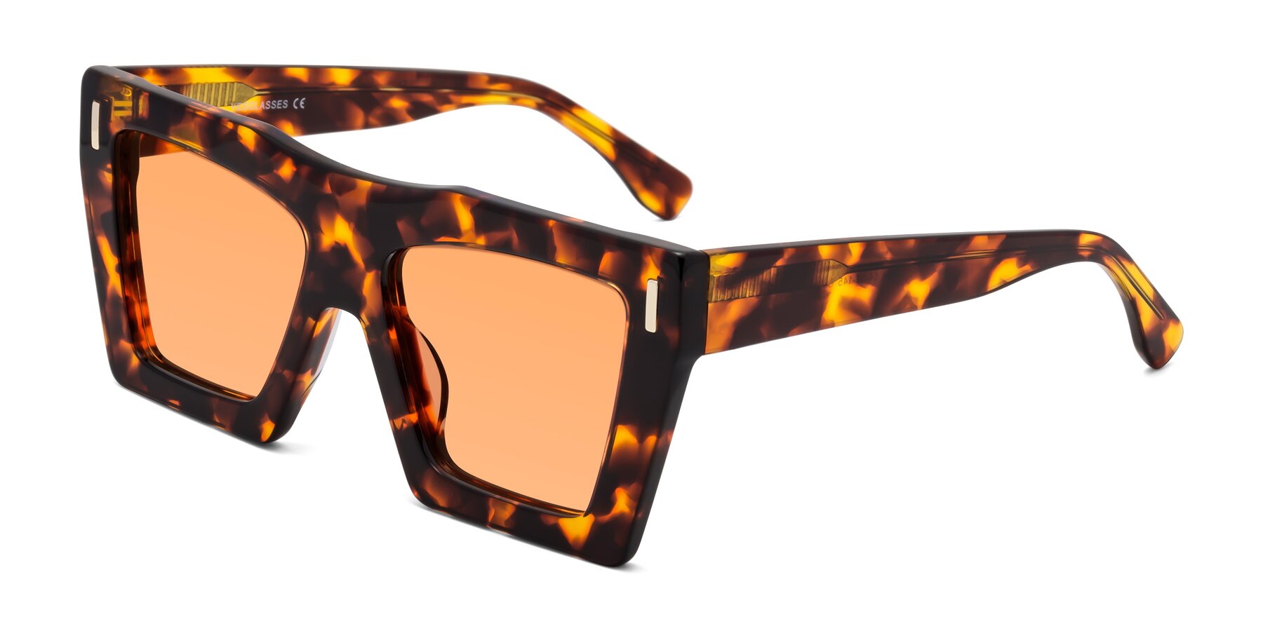 Angle of Tree in Tortoise with Medium Orange Tinted Lenses