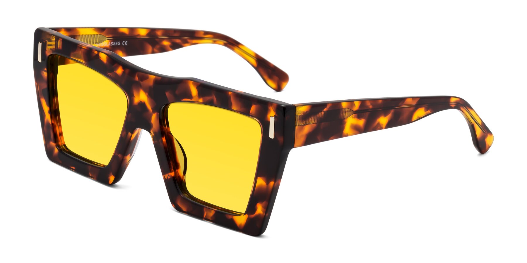 Angle of Tree in Tortoise with Yellow Tinted Lenses