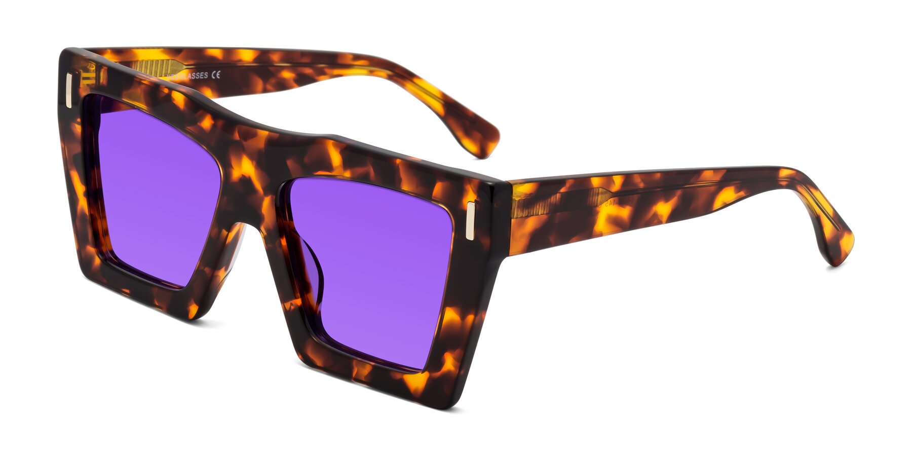 Angle of Tree in Tortoise with Purple Tinted Lenses